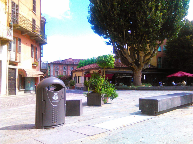 Cestini portarifiuti per arredo urbano