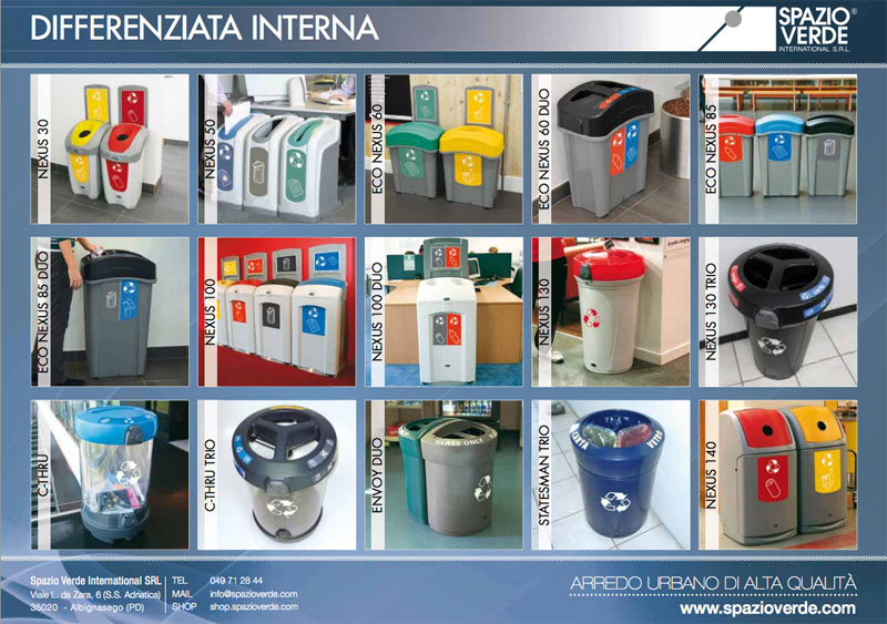 Raccolta differenziata per interni