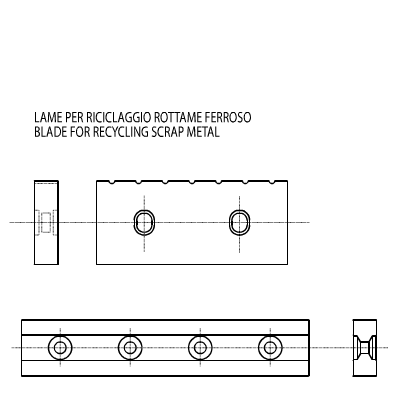 Lame per riciclaggio materiale ferroso